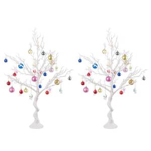 lot 4889 image: Nuptio White Christmas Tree Branch Artificial 3.44 feet Tall Manzanita Tree Centerpiece Wedding Centerpieces for Tables, Decorative Ornament Display Tree Branches for Decoration Weddings (2 Pc)