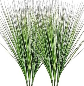 lot 3062 image: Artificial Onion Grass 27in Indoor Decor