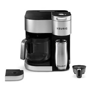 lot 1927 image: Keurig - K Duo Special Edition Single Serve K-Cup Pod Coffee Maker - Silver