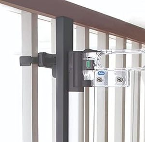 lot 2277 image: Qdos Universal Stair Mounting Adapter for All Baby Gates  Slate  Universal Solution for Gate Installation on Banisters and Spindles - No Screws in Banister - Works with All Gates - Easy Installation (B078J63PFP)