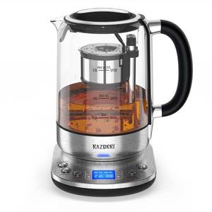 lot 2298 image: Razorri Electric Tea Maker 1.7L with Automatic Infuser for Tea Brewing, Stainless Steel Glass Kettle, Presets for 5 Tea Types and 3 Brew Strengths, 24 Hour Delayed Start, Keep Warm Setting (USED)