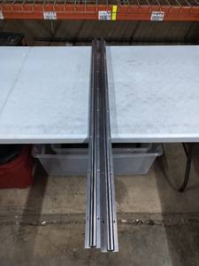 lot 2299 image: GUWANJI 4Ft Stainless Steel Guide Rails (2 Pack)