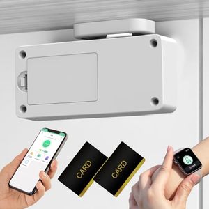 lot 2322 image: Cabinet Lock, Dhiedas RFID Hidden Smart Cabinet Lock Bluetooth Electronic Cabinet Lock DIY Child Safety Lock for Liquor Cabinet Drawer Locker Cupboard Concealment Furniture