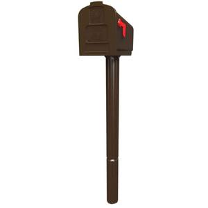 lot 2325 image: Harrison Bronze, Medium, Plastic, All-in-One, Mailbox and Post Combo