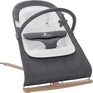 lot 2328 image: Baby Bouncer Seat for Infants with Wood Accents - Newborn Bouncer for Babies 0-6 Months Up to 20 lbs - Portable Infant Bouncer - Baby Bouncer Chair - Bouncy Infant Seat with Removable Bar