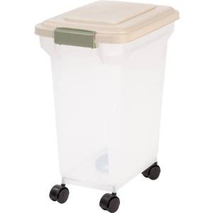 lot 3265 image: 28 Quart Airtight Pet Food Container, Almond (No wheels)