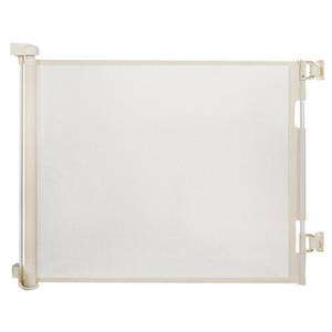 lot 4034 image: dearlomum Retractable Baby Gate,Mesh Baby Gate or Mesh Dog Gate,33 Tall,Extends up to 55 Wide,Child Safety Gate for Doorways, Stairs, Hallways, IndoorOutdoor��Beige,33x55)