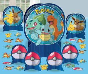 lot 4074 image: Captivating Blue Pokemon Table Centerpiece Kit (1 Pack) - Stunningly Unique Design & Highly Detailed - Perfect For Themed Parties & Events