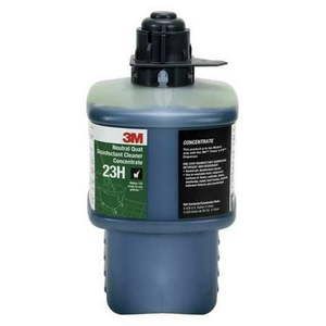 lot 6005 image: ThreeM 23H Neutral Quat Disinfecting Cleaner , 2L Bottle , Lemon , Blue. 6 Bottles