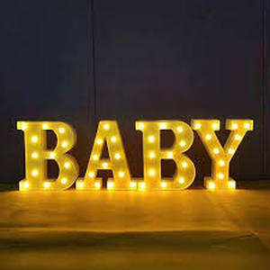 lot 3253 image: BABY Light Up Letters (no batteries)