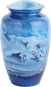 lot 3260 image: Soulurns Ocean Cosmic Blue Marble Urn