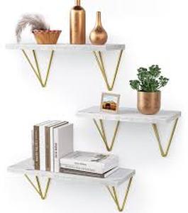 lot 3262 image: Amada Home Furnishing Floating Shelves