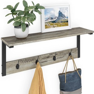 lot 4016 image: BALLUCCI. Towel Hanger &amp Shelf (stock image may differ slightly)