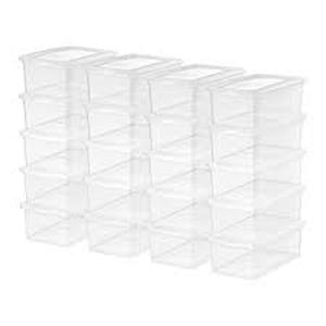 lot 4017 image: Tote Lids. 12 78 Inch x 7 58 Inch. Totes 12 78 Inch x 7 58 Inch x 4 38 Inch. Color Clear. 20 Pack.