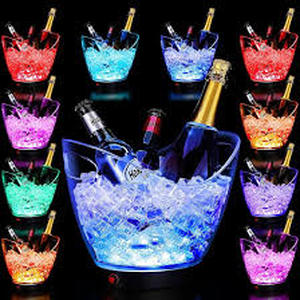 lot 4029 image: LED Ice Buckets Set Of 6. (Functionality Not Tested). (stock image is an approximate)