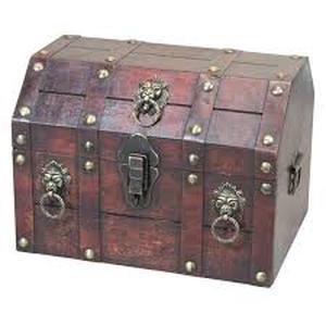lot 4045 image: Storage Chest, (Black) (stock image differs slightly from actual item)
