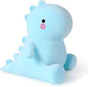 lot 4082 image: Dino Plushie Blue. (DAMAGED TEAR LEFT LEG & RIGHT RIGHT HA D HEART ATTATCHMENT).