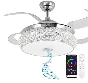lot 2314 image: Bay Squirrel Ceiling Fan With Lights