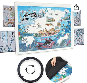 lot 2315 image: Playboda Puzzle Board With Built In Drawers