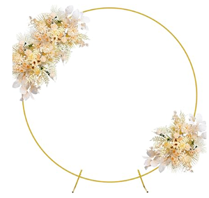 lot 2374 image: WOKCEER Wedding Arch Background Decoration Frame (Gold)