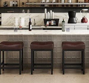 lot 2291 image: KATDANS Pub Bar Stools (3 Pack)
