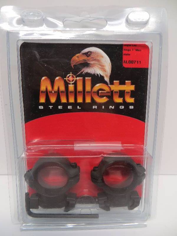 lot 1334 image: Millet Steel Rings Angle Loc Rings 1 Med Matte AL00711