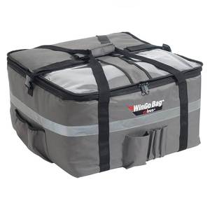 lot 15319 image: Winco BGCB-2212 Insulated Food Delivery Bag, XL, Gray