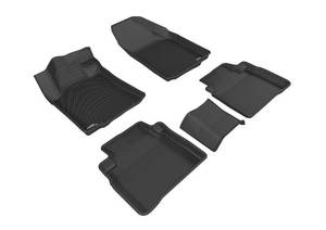 lot 15338 image: 3D MAXpider Custom Fit KAGU Floor Mat (BLACK) Compatible with NISSAN MAXIMA 2016-2023 - Full Set