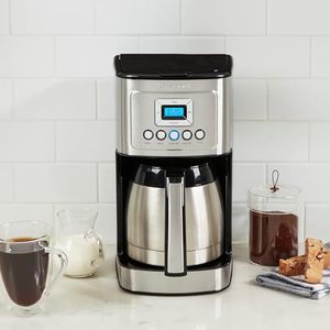 lot 15494 image: Cuisinart Stainless Steel Coffee Maker, 12-Cup Thermal, Silver