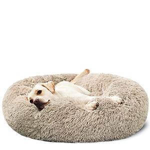 lot 15281 image: HACHIKITTY Dog Beds Calming Donut Cuddler, Puppy Dog Beds Large Dogs, Indoor Dog Calming Beds Large,30