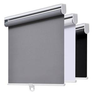 lot 15293 image: AOSKY Cordless Roller Shades Blackout Blinds for Windows Room Darkening Rolled Up Shades with Spring System, UV Protection Window Shades Door Blinds for Home and Office (24 W x 72 H, Grey) - SET OF FOUR