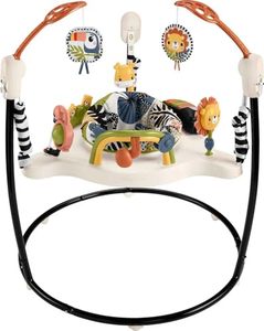 lot 15295 image: Fisher-Price Baby Bouncer Palm Paradise Jumperoo Activity Center with Music Lights Sounds and Developmental Toys��