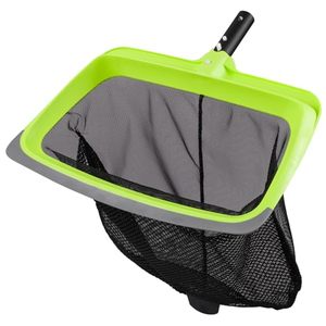 lot 15306 image: Sepetrel Swimming Pool Leaf Skimmer Net,Rubber Lip & Reinforced Frame Double-Layer Deep Rake(NO Pole)