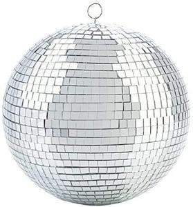 lot 15308 image: Alytimes Mirror Disco Ball - 8-Inch Cool and Fun Silver Hanging Party Disco Ball ��Big Party Decorations, Party Design