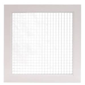 lot 15472 image: 14 x 14 Cube Core Eggcrate Return Air Grille - Aluminum Rust Proof - HVAC Vent Duct Cover - White Outer Dimensions 15.75 X 15.75