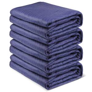 lot 15478 image: Olympia Tools 4-Pack Heavy Duty Padded 72 x 80 Moving Blanket, 91-061, Blue