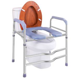 lot 15488 image: Deewow Raised Toilet Seat with Handles 400lbs, Toilet Seat Riser for Seniors with Adjustable Height, Raised Toilet Seat for Elderly, Pregnant and Handicap, Fit Any Toilet