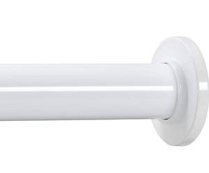 lot 18797 image: Ivilon Tension Curtain Rod - Spring Tension Rod for Windows or Shower, 54 to 90 Inch. White