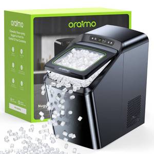 lot 18812 image: Oraimo Nugget Ice Maker, Ice Makers Countertop, 26 LbsDay Tooth-Friendly Chewable Ice with Self-Cleaning, Auto Water Refill, Sonic Pebble Ice Machine