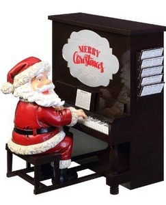 lot 18647 image: Mr. Christmas Sing-A-Long Santa Christmas D�cor, 7.4-inch, Black