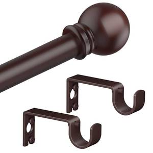 lot 18691 image: Authandis Bronze Curtain Rods for Bedroom with Brackets,58 Inch Diameter Small Window Curtain Rod 32 to 48 Inches,Easy Install Drapery Rods