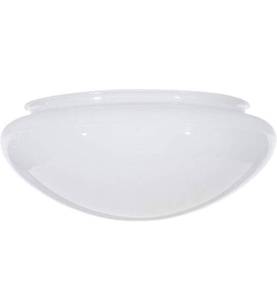 lot 18709 image: Dysmio 10-Inch White Classic Globe, Dome, Replacement Mushroom Glass Shade for Pendant, Fan light, Bathroom