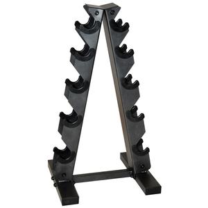 lot 18759 image: CAP Barbell A-Frame Dumbbell Weight Rack - Black