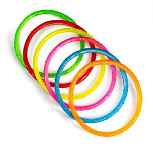 lot 18836 image: Play Day Sparkly Pool Ring Diving Set for Children Multi-Color Includes 6 Rings