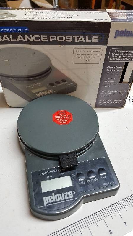 lot 5917 image: Pelouze� 5-Lb LCD Postal Scale Requires a 9-volt battery (not included