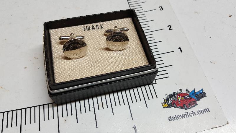 lot 5875 image: Swank Cuff Links Silver