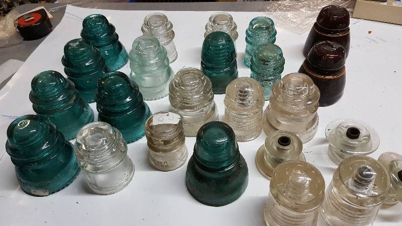 lot 5849 image: Large lot of glass Insulators,