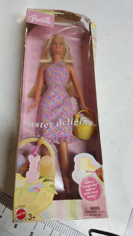 lot 5815 image: EASTER Barbie Brand new in the box Comes with her Easter basket, bunny, chick, and jelly beans