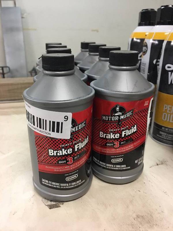 lot 9 image: 6 QTY DOT 3 BRAKE FLUID