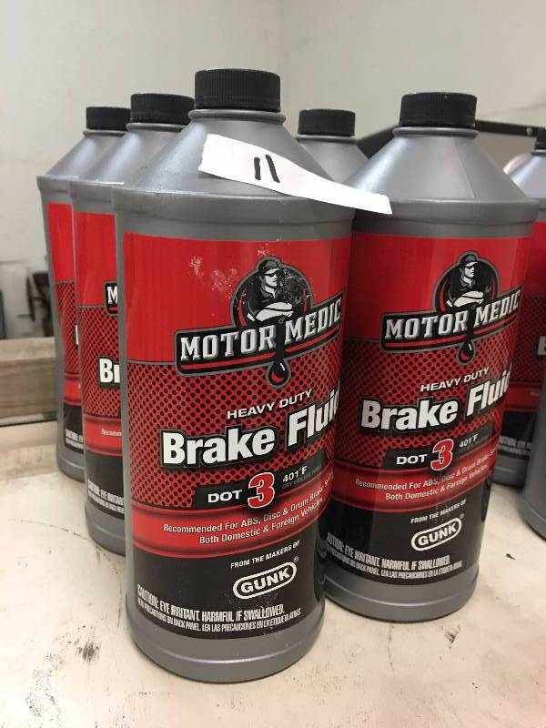 lot 11 image: 6 QTY DOT 3 BRAKE FLUID